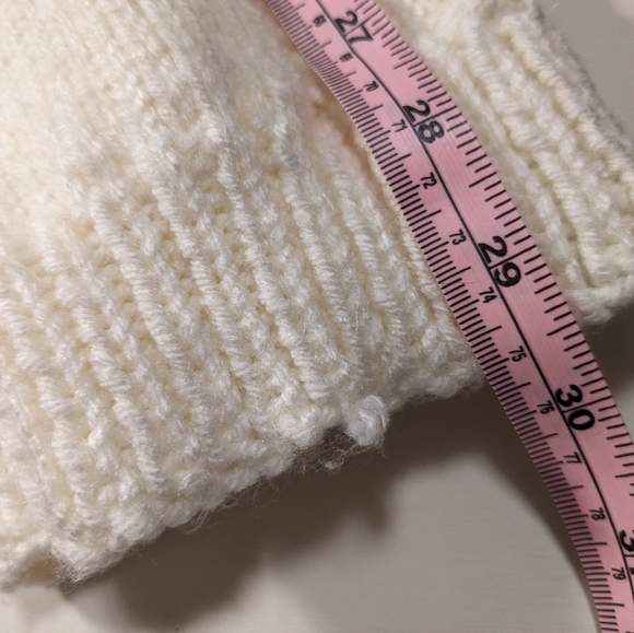 SOLD -🍦 Handmade Fisherman Style Cable Knit Button up V Neck Cardigan, XS-XXL - Picture 13 of 16